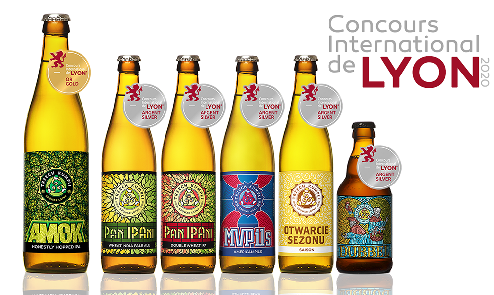 6 medals at Concours De Lyon 2020 • Trzech Kumpli craft brewery, craft