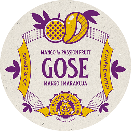 Etykieta - Gose | Mango and passion fruit